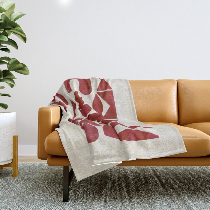 Crimson Ascend Throw Blanket Gallery Image 1