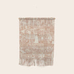 vintage halloween rust ivory Wall Hanging Gallery Image 1