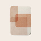 Terracotta Geometric Modern Minimalist Artwork Bath Mat Gallery Image 1