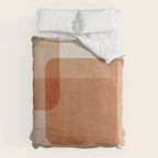 Terracotta Geometric Modern Minimalist Artwork Duvet Cover Gallery Image 6