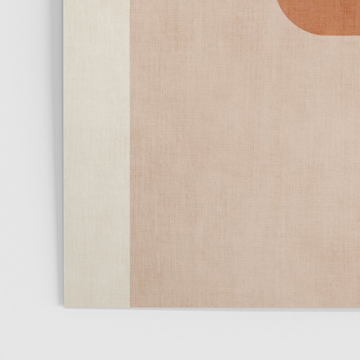 Terracotta Geometric Modern Minimalist Artwork Poster Gallery Image 3