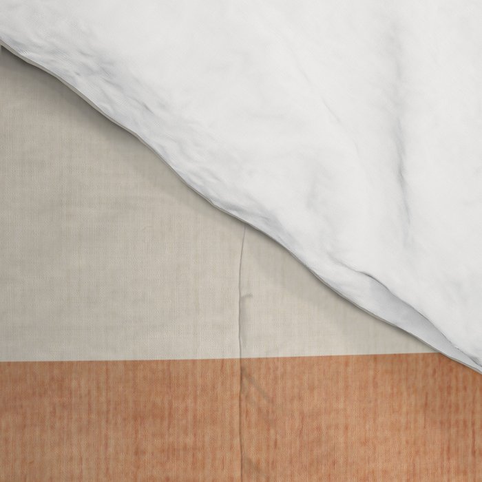 Terracotta Geometric Modern Minimalist Artwork Comforter Gallery Image 4