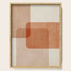 Terracotta Geometric Modern Minimalist Artwork Serving Tray Gallery Image 1