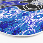 Authentic Aboriginal Art - Baby Sea Turtles Bath Mat Gallery Image 3