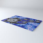 Authentic Aboriginal Art - Baby Sea Turtles Rug Gallery Image 3