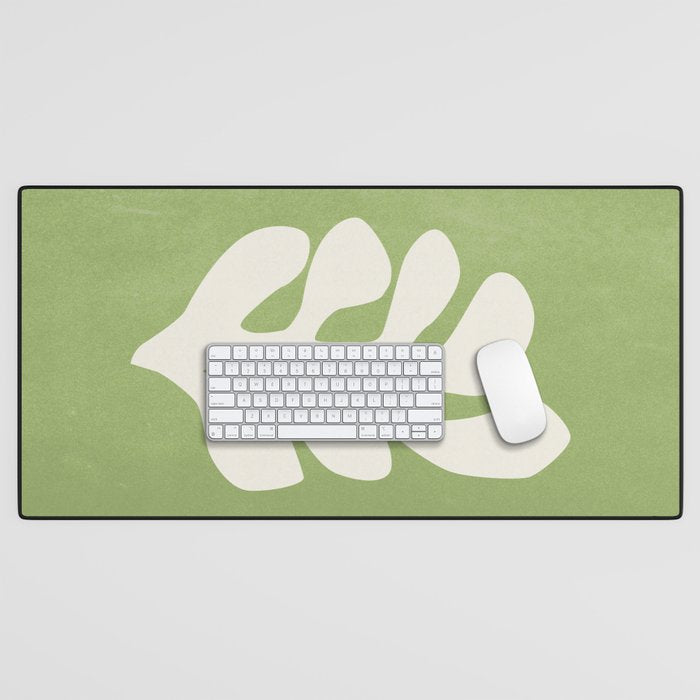 Forest Green Leaf: Matisse Paper Cutouts V Desk Mat Gallery Image 1