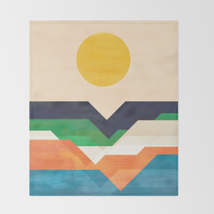 Tale from the shore Throw Blanket Gallery Image 2