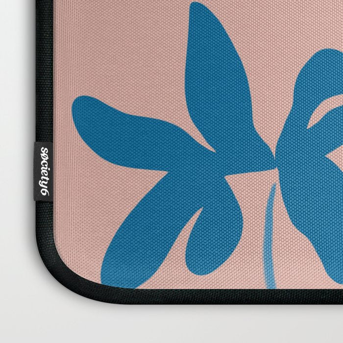 Pink Blue leaves composition Laptop Sleeve Gallery Image 3