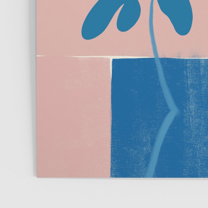 Pink Blue leaves composition Poster Gallery Image 3