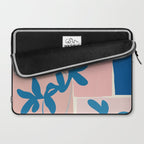 Pink Blue leaves composition Laptop Sleeve Gallery Image 2