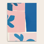 Pink Blue leaves composition Notebook Gallery Image 4