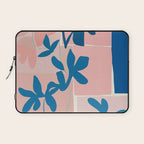Pink Blue leaves composition Laptop Sleeve Gallery Image 1