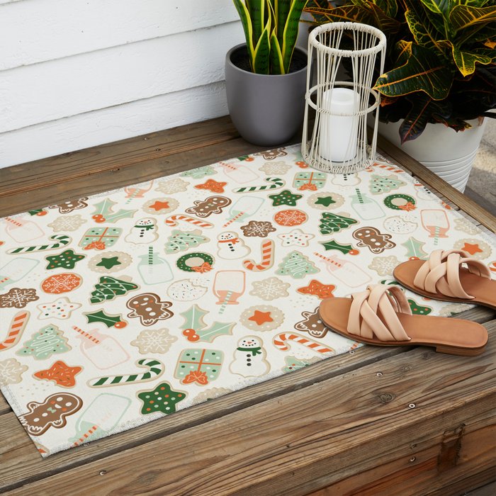 Christmas Cookies Outdoor Rug Gallery Image 2