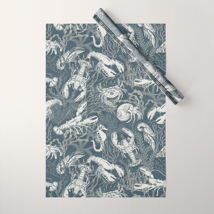 Lobster and friends Wrapping Paper Gallery Image 1