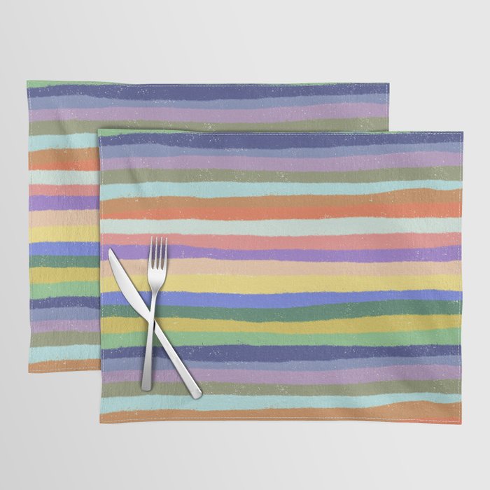 Bright stripes Placemat Gallery Image 1