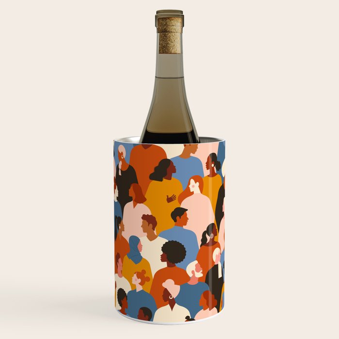 Diverse group of stylish people standing together. Wine Chiller Gallery Image 2