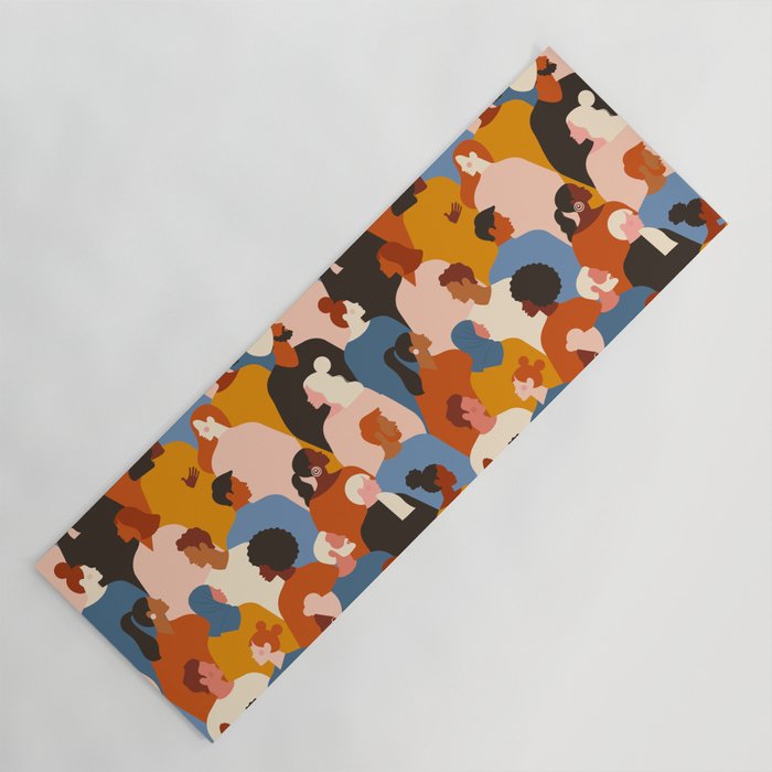Diverse group of stylish people standing together. Yoga Mat Gallery Image 1