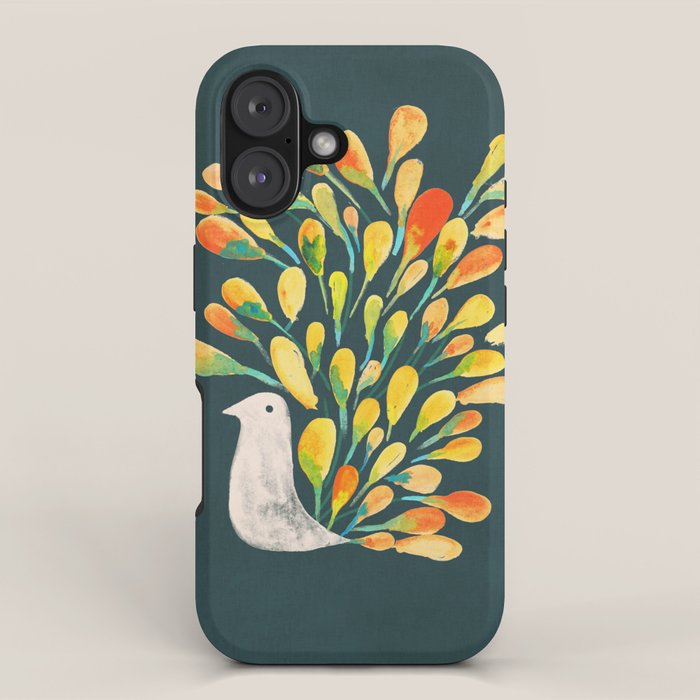 Watercolor Peacock iPhone Case Gallery Image 1