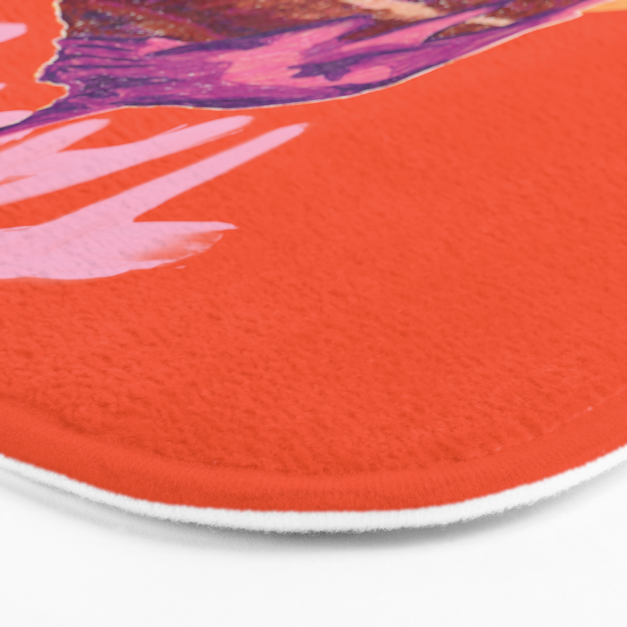 Taurus Birthday Cake in Burnt Orange Bath Mat Gallery Image 3