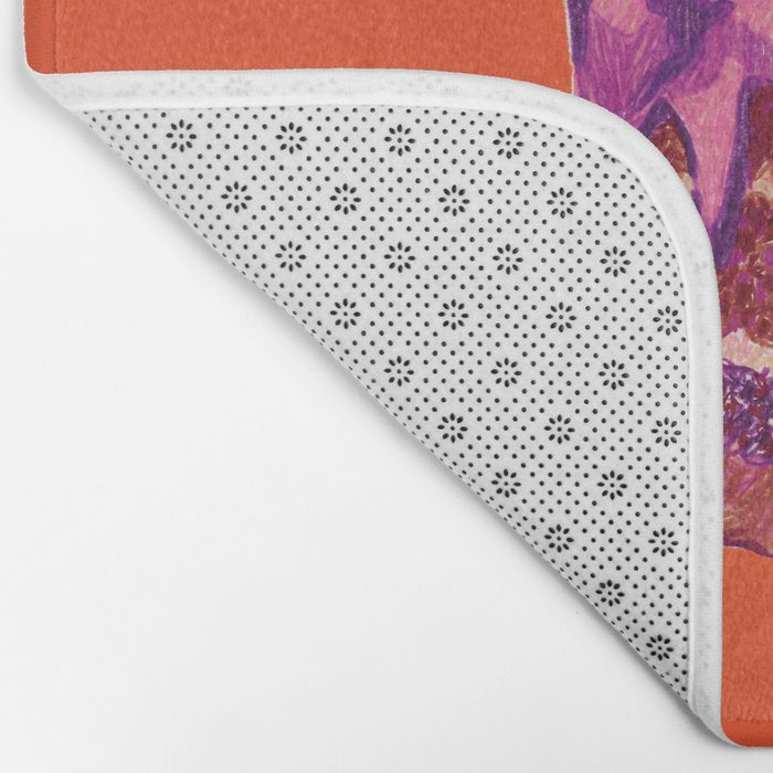 Taurus Birthday Cake in Burnt Orange Bath Mat Gallery Image 2