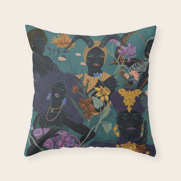 The Queens Court  Throw Pillow Gallery Image 6