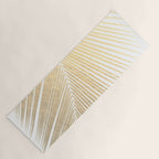 Palm leaf - gold Yoga Mat Gallery Image 1