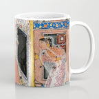 -India, Mughal, Reign of Akbar, 16th century - Page from Tales of a Parrot (Tuti-nama)- Eighth night- The deceitful wife a - 1962 Coffee Mug Gallery Image 1
