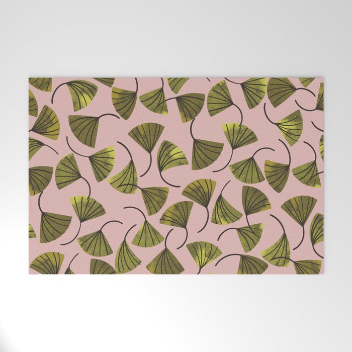Ginkgo Leaves Welcome Mat Gallery Image 1