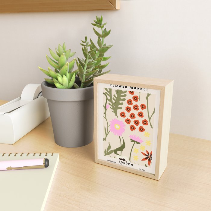 Flower Market. London Mini Art Print Gallery Image 2