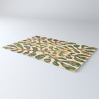 Matisse Inspired Colorful Abstract Leaves with Flowers Rug Gallery Image 3
