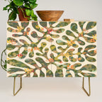 Matisse Inspired Colorful Abstract Leaves with Flowers Credenza Gallery Image 1