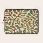 Matisse Inspired Colorful Abstract Leaves with Flowers Laptop Sleeve Gallery Image 1