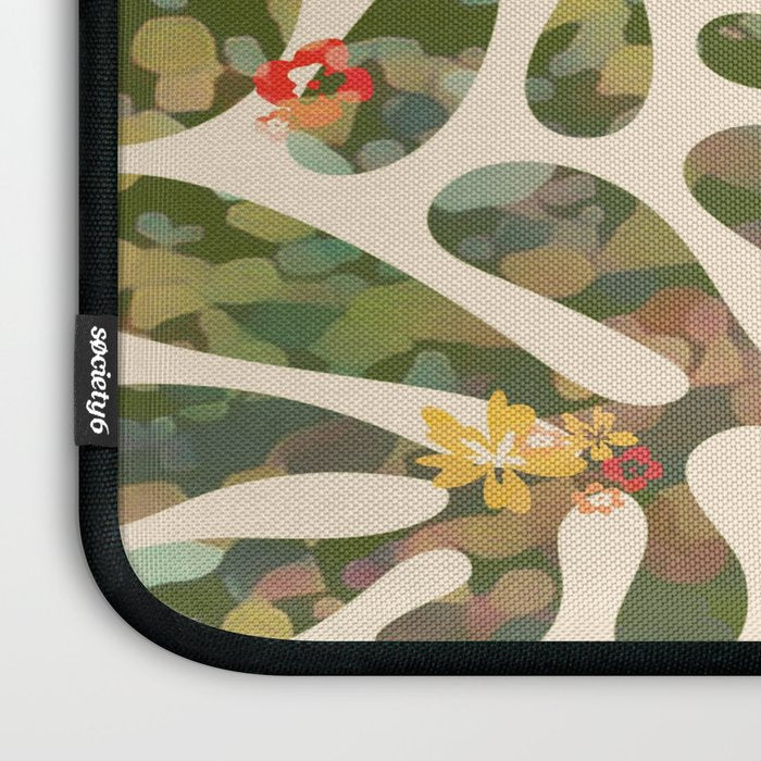 Matisse Inspired Colorful Abstract Leaves with Flowers Laptop Sleeve Gallery Image 3