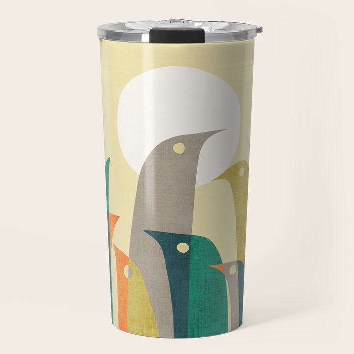 Wild birds at the beach Travel Mug Gallery Image 1