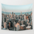 Chicago Skyscrapers Wall Tapestry Gallery Image 4