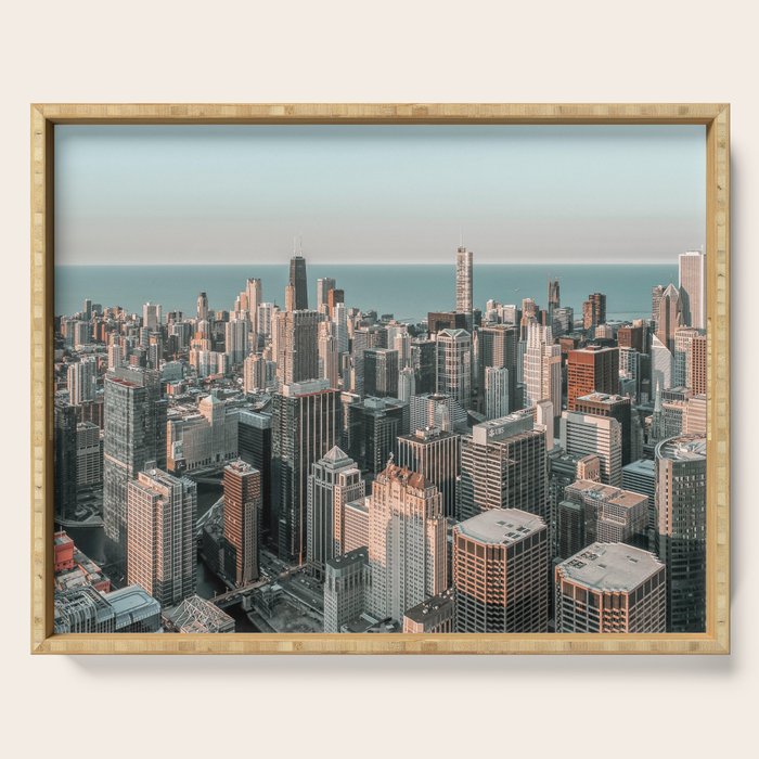 Chicago Skyscrapers Serving Tray Gallery Image 1
