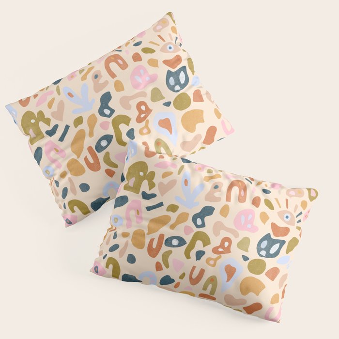 Abstract Paper Cuts Pillow Sham Gallery Image 1