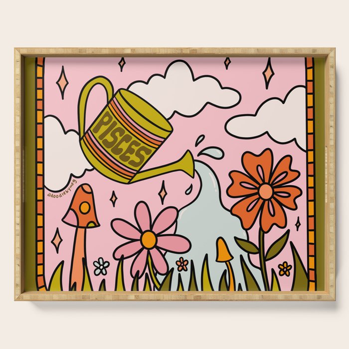 Pisces Garden Serving Tray Gallery Image 1