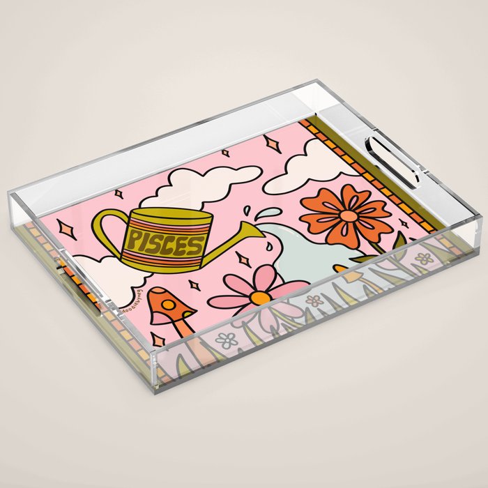 Pisces Garden Acrylic Tray Gallery Image 1