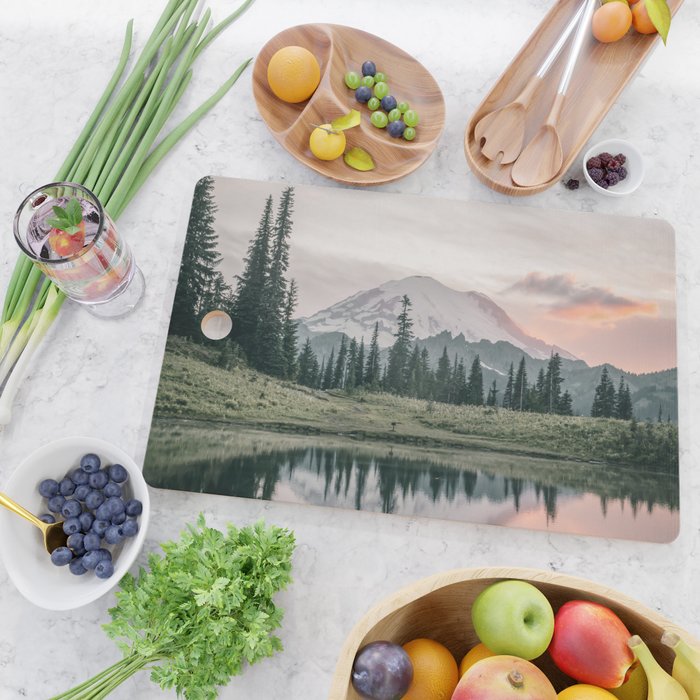 Mount Rainier Washington Cutting Board Gallery Image 2