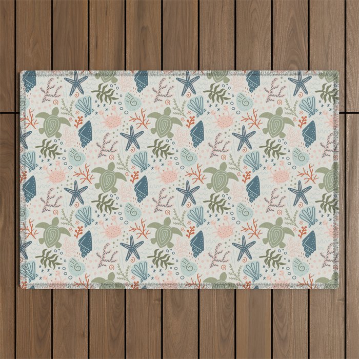 Day at the Beach Outdoor Rug Gallery Image 1