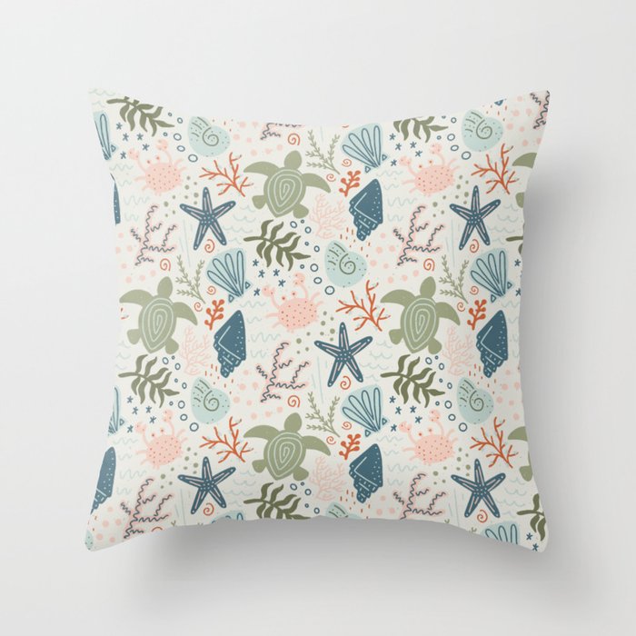 Day at the Beach Throw Pillow Gallery Image 6