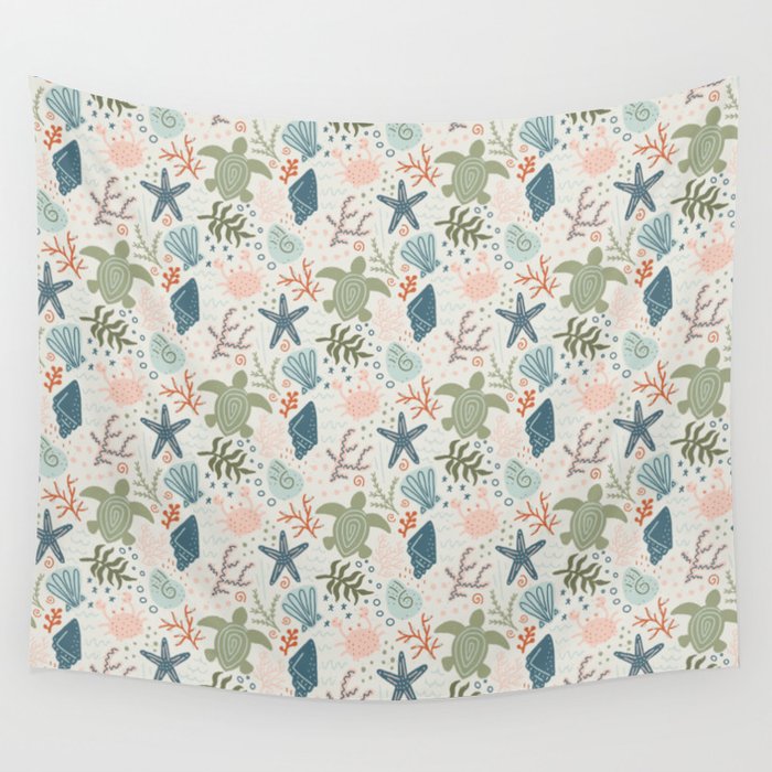 Day at the Beach Wall Tapestry Gallery Image 1