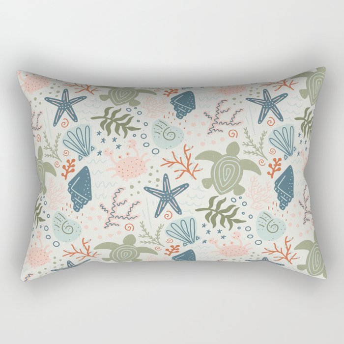 Day at the Beach Rectangular Pillow Gallery Image 1