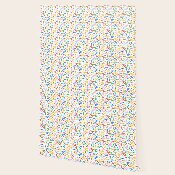 Fun colorful doodle art pattern Wallpaper Gallery Image 2