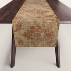 Aged Damask Texture 1 Table Runner Gallery Image 1