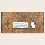 Aged Damask Texture 1 Desk Mat Gallery Image 1