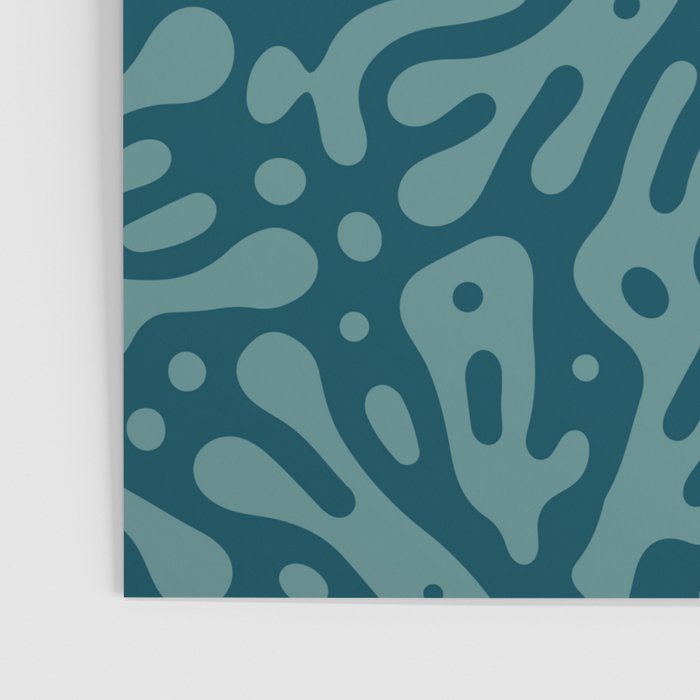 Organic Matter in Dark Teal Poster Gallery Image 3