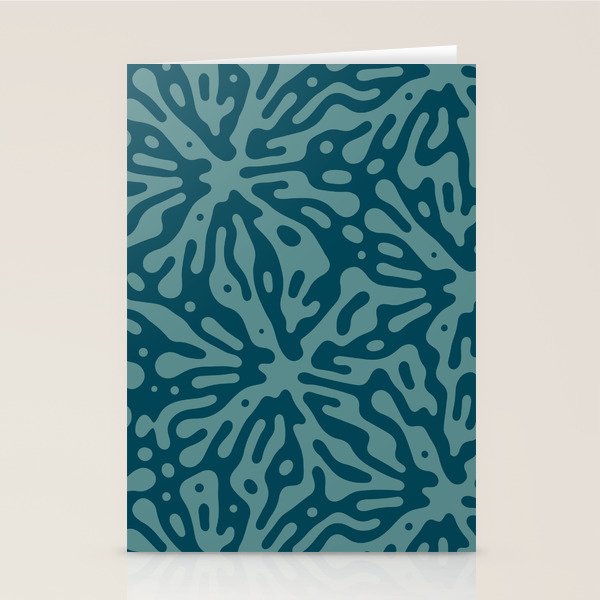 Organic Matter in Dark Teal Stationery Card Gallery Image 2