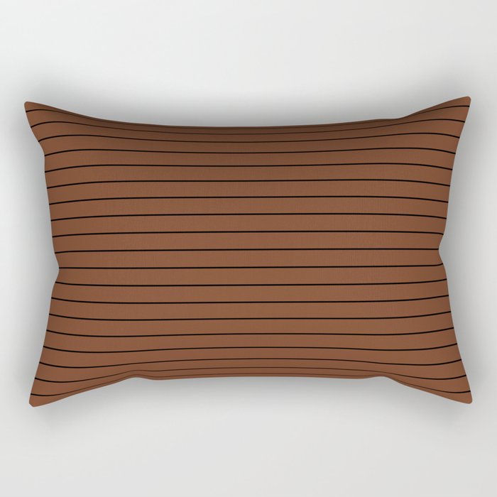 Minimal Arch XLII Brick Red Modern Geometric Lines Rectangular Pillow Gallery Image 2